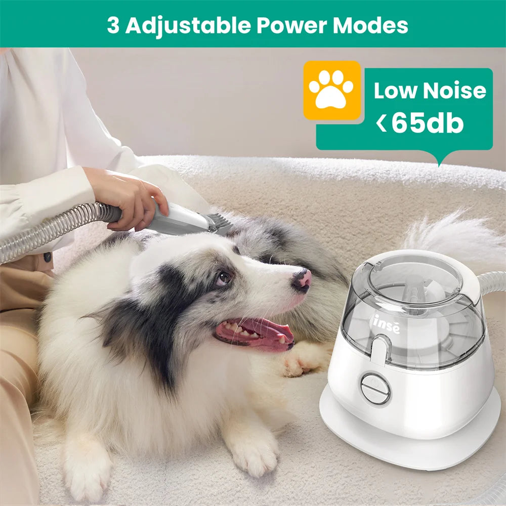 Pawfect Pet Grooming Vacuum Kit – 5-in-1 Pro Clippers with 99% Hair Suction for Dogs & Cats